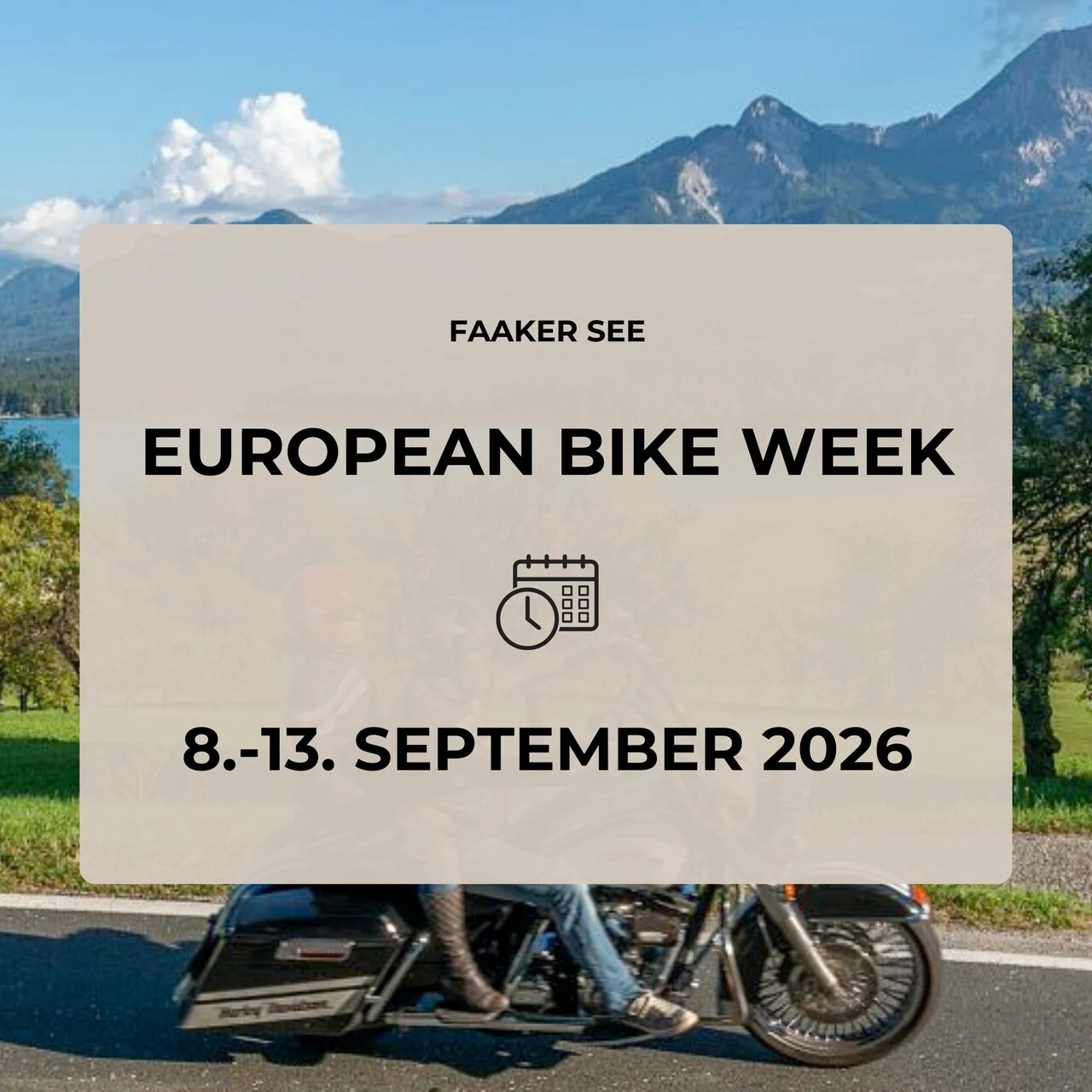 European Bike Week 2026 Harley Davidson Hotel Post Wrann Velden